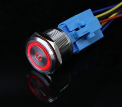 Przełącznik hermetyczny 250V 3A monostabilny 22 mm ( czerwony )