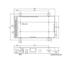 Zasilacz modułowy LED LRS-200-12 (12V 200W 16,65A) - obrazek 5