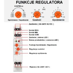Alternative view of Regulator poziomu cieczy JC-RPC18 ( 24-240V AC/DC ) 5A