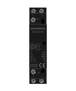 Stycznik Modułowy 1-FAZOWY 25A 2P 2NO cewka 230VAC ( black edition ) - obrazek 4