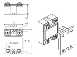 Alternative view of Przekaźnik SSR 10A DC-DC ( in: 5-32VDC / out: 5-60VDC )