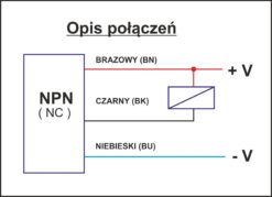 Czujnik Zbliżeniowy Pojemnościowy M30 NPN (NC) Sn-15 - obrazek 3