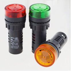 Lampka-kontrolka migająca LED z buzzerem  230V ( AD16-22SM )