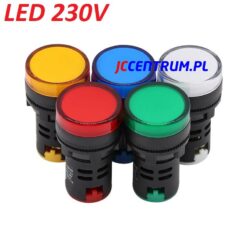 Lampka LED sygnalizacyjna tablicowa 230V ( AD16-22DS )