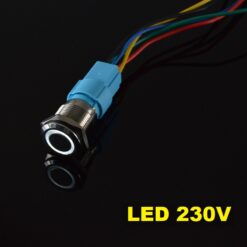 Przełącznik hermetyczny 250V 3A monostabilny 16 mm ( biały )
