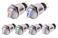 Przełącznik podświetlany LED 9-24V (niebieski) 22mm - obrazek 6