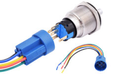 Przełącznik podświetlany LED 9-24V (niebieski) 22mm - obrazek 4