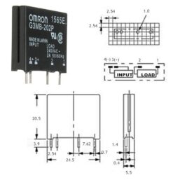 Alternative view of Przekaźnik SSR G3MB-202P OMRON 2A 12 V DC