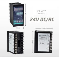REGULATOR TEMPERATURY PID CH402 ( 24V DC/AC )