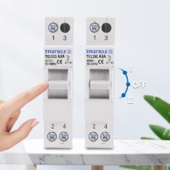Modułowy przełącznik zasilania (MTS) I-0-II 1P 63A