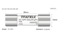 Alternative view of Wkładka topikowa Solarna SILVER 10x38 1000V DC