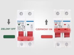 Wyłącznik nadprądowy Bezpiecznik MCB DC 1000V 6kA 2P C40A - obrazek 4