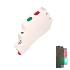 Alternative view of Lampka kontrolna 2 x LED Wskaźnik napięcia 9mm Szyna DIN 230V IP20
