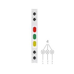 Alternative view of Lampka kontrolna 3 x LED Szyna DIN