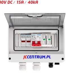 Rozdzielnica PV 1 String 1000V DC / 15A / 40kA / IP65 ( 1 IN / 1 OUT )