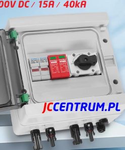 Rozdzielnica PV 1 String 1000V DC / 15A / 40kA / IP65 ( 1 IN / 1 OUT )