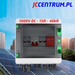 Rozdzielnica PV 2 Stringi Fotowoltaika 1000V DC / 15A / 40kA / IP65 ( 2 IN / 1 OUT )