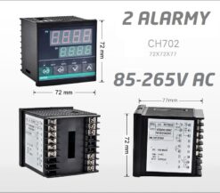 Regulator temperatury PID CH702 / 2 alarmy ( 85-265V AC )