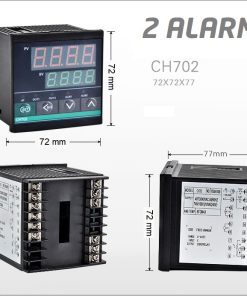 Regulator temperatury PID CH702 (72x72mm) 2 ALARMY