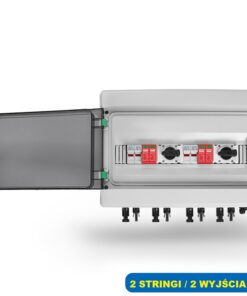 Alternative view of Rozdzielnica PV 2 Stringi 600V DC / 15A / 40kA / IP65 ( 2 IN / 2 OUT )