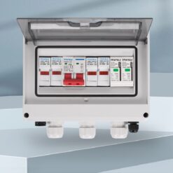 Rozdzielnica PV 2 Stringi 600V DC / 15A / 40kA / IP65 ( 2 IN / 1 OUT )