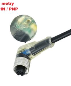 Przewód Czujnik Zbliżeniowy M12 4-PIN 2m ( wtyk kątowy ) sygnalizacja LED ( PNP )