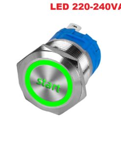 Włącznik hermetyczny "START" monostabilny 22 mm LED 220-240V