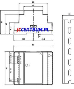 Alternative view of Zasilacz na szynę DR-60-24 ( 60W, 24V, 2,5A )