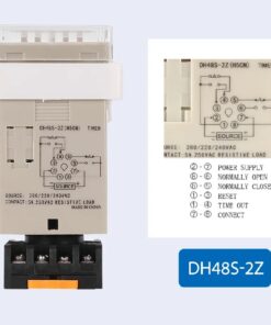 Przekaźnik czasowy DH48S-2Z / 230V AC - obrazek 4