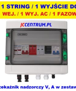 Rozdzielnica PV 1000V DC/AC 1 string 1 fazowa FOTOWOLTAIKA IP65 + miernik