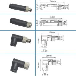Alternative view of Złącze proste Czujnik indukcyjny / pojemnościowy M8 / 3-PIN ( męskie )