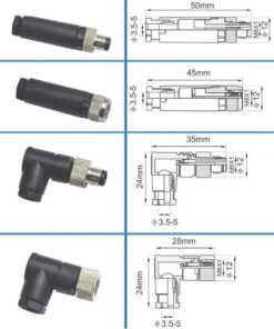 Alternative view of Złącze proste Czujnik indukcyjny / pojemnościowy M8 / 3-PIN ( żeńskie )