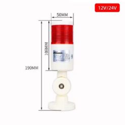Wieża Kolumna sygnalizacyjna ( 1-moduł ) LED 12-24V DC/AC + buzzer