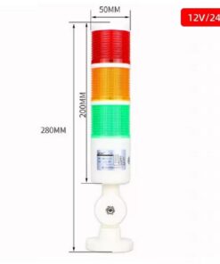 Wieża Kolumna sygnalizacyjna ( 3-moduły ) LED 12-24V DC/AC + buzzer