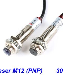 Czujnik Laserowy M12 PNP (NO+NC) 0 - 30m Bariera laserowa