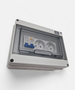 Rozdzielnica / Skrzynka elektryczna IP65 ( RCBO 32A + 2 Gniazda )