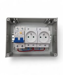 Alternative view of Rozdzielnica / Skrzynka elektryczna IP65 ( RCBO 32A + 2 Gniazda )