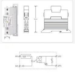 Alternative view of Przekaźnik SSR 40A DC-AC 3-32VDC / 24-280VAC ( TRA23D40L )