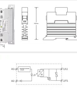 Alternative view of Przekaźnik SSR 40A DC-AC 3-32VDC / 24-280VAC ( TRA23D40L )