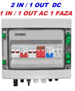 ROZDZIELNICA PV 1000V DC/AC 2 STRINGI ( 2IN/1OUT) 1 FAZOWA FOTOWOLTAIKA IP65