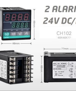 Regulator temperatury PID CH102 / 2 alarmy ( 24V DC/AC )