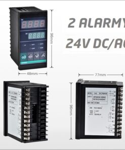 Regulator temperatury PID CH402 / 2 alarmy ( 24V DC/AC )