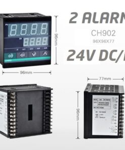 Regulator temperatury PID CH902 / 2 alarmy ( 24V DC/AC )